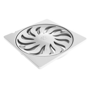 GRELHA ABRE E FECHA QUADRADA | DN100 | BRANCO | TIGRE