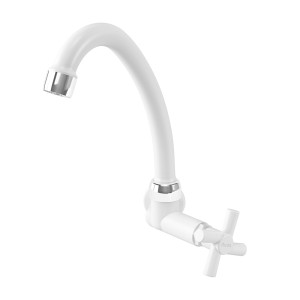 TORNEIRA COZINHA.PAREDE | ROMA | BICA MOVEL | 1/2 | BRANCO-CROMADO | DUDA