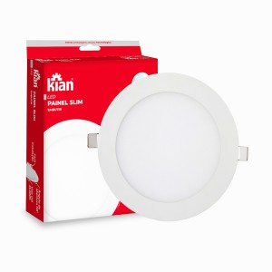 PAINEL LED SLIM | EMBUTIR | REDONDO | 18W | 6000K | KIAN