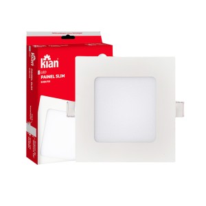 PAINEL LED | EMBUTIR | QUADRADO | SLIM | 6W | 6000K | KIAN