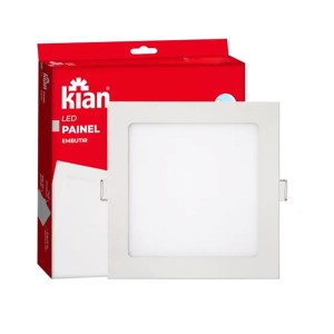 PAINEL LED | SLIM | EMBUTIR | QUADRADO | 18W | 4000K | KIAN