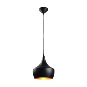 PENDENTE ZURIQUE DE ACO PRETO FOSCO 1xE27 | AVANT