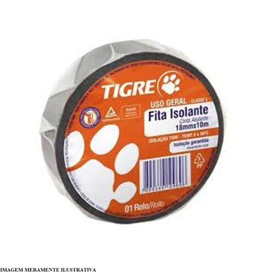 FITA ISOLANTE USO GERAL | 10m | TIGRE