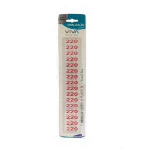 PLACA SINALIZACAO | 220V | 5x25 | ALUMINIO | BEMFIXA
