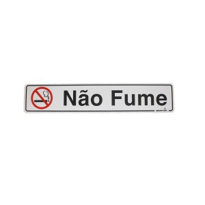 PLACA SINALIZACAO PS | NAO FUME | 5x25 | BEMFIXA
