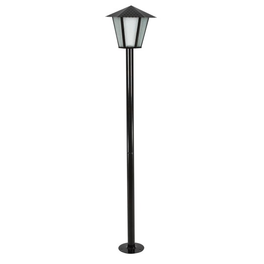 POSTE JARDIM COM LANTERNA | 1034 | 1xE27 PRETO 1.46m | BLUMENAU