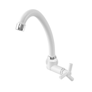 TORNEIRA COZINHA PAREDE | LISBOA | 1/2 | BRANCO-CROMADO | DUDA