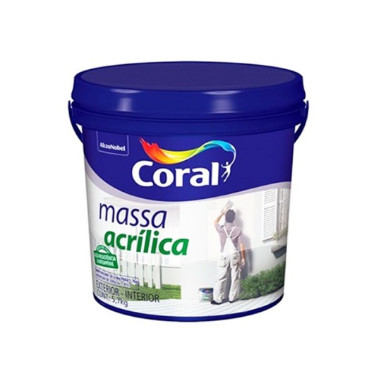 MASSA ACRILICA | BRANCO | 5.7kg | CORAL