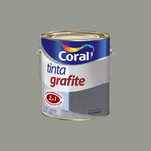 TINTA ESMALTE GRAFITE | CINZA CLARO | 3.6L | CORAL