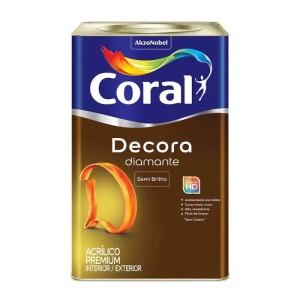 DECORA DIAMANTE SEMI BRILHO | BRANCO | 18L | CORAL
