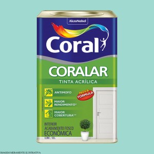 CORALAR ACRILICO + DESEMPENHO | VERDE PISCINA | 18L | CORAL