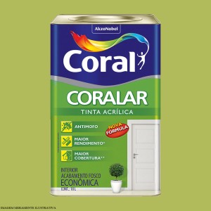 CORALAR ACRILICO + DESEMPENHO | VERDE LIMAO | 18L | CORAL