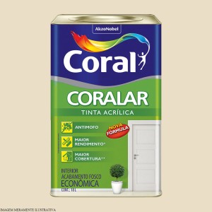 CORALAR ACRILICO + DESEMPENHO | PALHA | 18L | CORAL