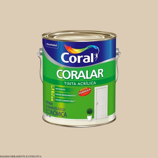 CORALAR ACRILICO + DESEMPENHO | AREIA | 3.6L | CORAL