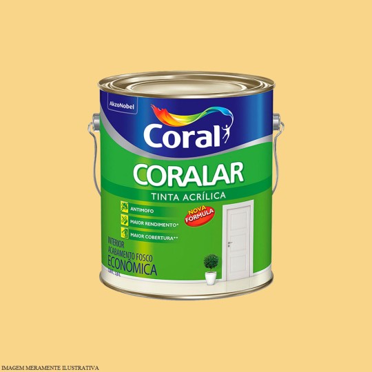 CORALAR ACRILICO + DESEMPENHO | AMARELO CANARIO | 3.6L | CORAL