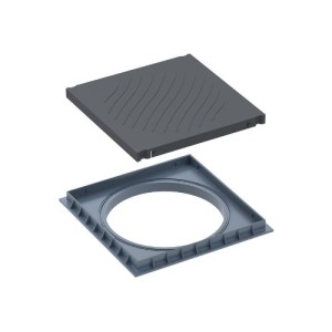 TAMPA DE PISO REFORCADA PARA CAIXA MULTIPLA | PRETA | TIGRE