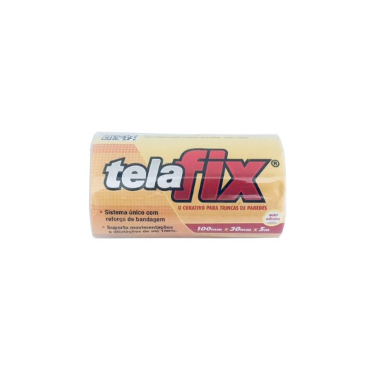 TELA FIX PARA REPARO EM TRINCAS DE PAREDES | 100x30x5 | BRICOLAGEM BRASIL