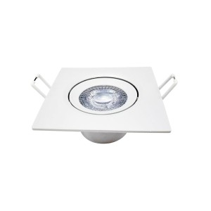 SPOT AUTHENTIC LED QUADRADO 5W | 6500K | LUZ BRANCA | BRANCO | BIVOLT NH400 | AVANT