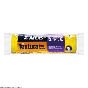 ROLO DE ESPUMA TEXTURA RUSTICA | 23cm | 110/55 | ATLAS