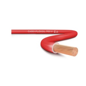 CABO FLEXIVEL | 750 | 4.0 | COM 100m | VERMELHO | SIL
