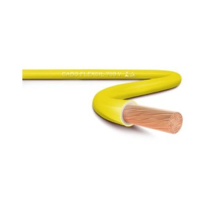 CABO FLEXIVEL | 750 | 4.0 | COM 100m | AMARELO | SIL
