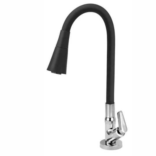 TORNEIRA P/COZINHA | MESA | BICA MOVEL | FLEX | CONE DUPLO | BLACK | 1167 | DN15 | SIGMA