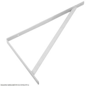 SUPORTE PRATELEIRA SIMPLES MAO FRANCESA | 30cm | BRANCO | BEMFIXA