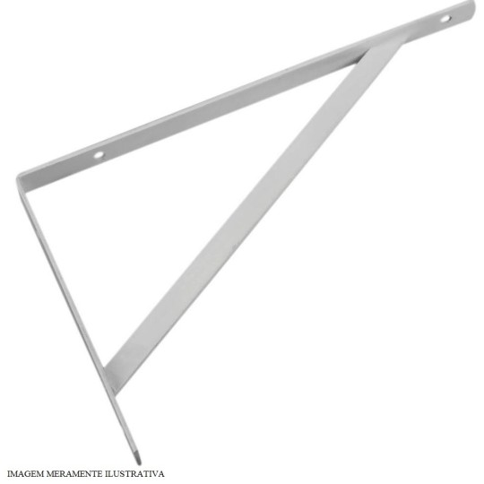 SUPORTE PRATELEIRA SIMPLES | 25cm | BRANCO | BEMFIXA