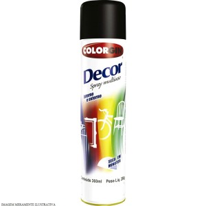 SPRAY MULTIUSO | 360ml | PRETO BRILHO | COLORGIN