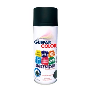 SPRAY MULTIACAO | 400ml | PRETO FOSCO | GUEPARCOLOR