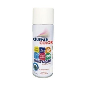 SPRAY MULTIACAO | 400ml | BRANCO BRILHANTE | GUEPARCOLOR