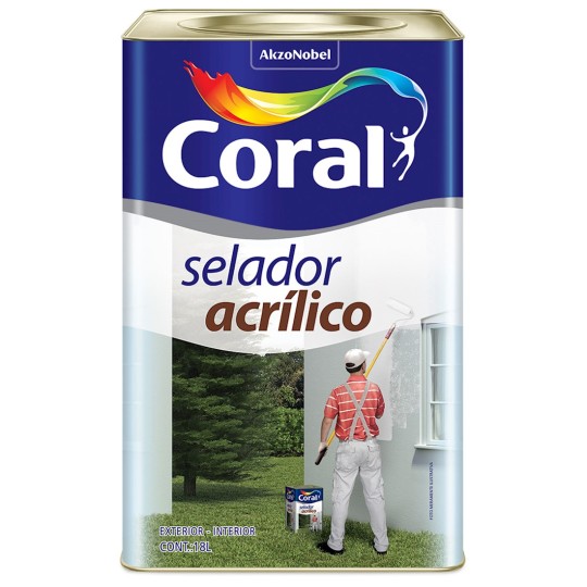 SELADOR ACRILICO | BRANCO | 18L | CORAL