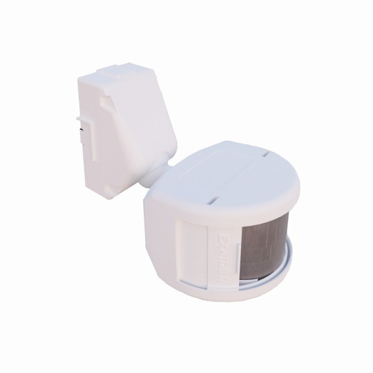 SENSOR DE PRESENCA FRONTAL CONTROL MICROCONTROLADO EXTERNO | 180G X | BRANCO | EXATRON