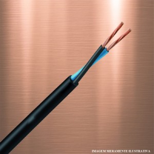 CABO FLEXIVEL PP | 500V | 2x2.5mm | COM 25m | PRETO | SIL