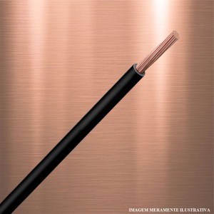 CABO FLEXIVEL | 750 | 4.0mm | COM 50m | PRETO | SIL