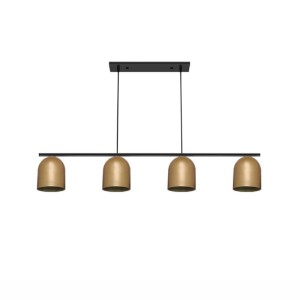 PENDENTE | FOLK | OURO | 4xE27 | TASCHIBRA