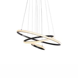 PENDENTE | LED | MONTREAL | PRETO | 45w | 3000k | TASCHIBRA