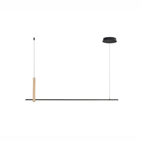 PENDENTE | LED | MANILA | PRETO | 20w | 3000k | TASCHIBRA