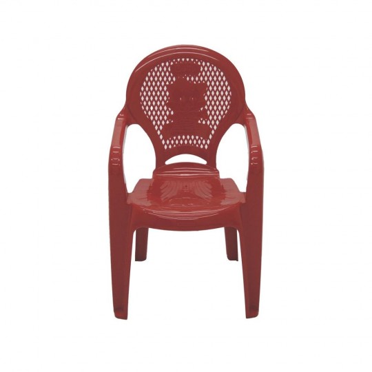 Cadeira com Braços Catty Estampada Vermelha 92264/040 Tramontina