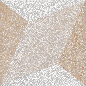PISO GEOMETRIC MOSAICO BEIGE | HD6124 | 2.58 | 60x60 | GRANILHADO | LD | CL:A | ACRO