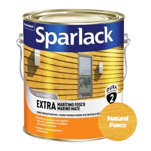 VERNIZ SPARLACK EXTRA MARITIMO | FOSCO | NATURAL | 3.6L | CORAL
