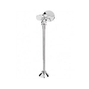 VALVULA PARA MICTORIO COM CANOPLA E FLEXIVEL | 30cm | CROMADO | BLUKIT