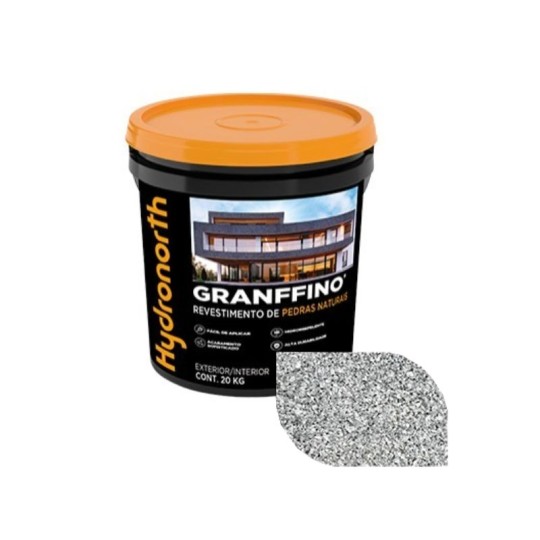TEXTURA GRANFFINO | PEDRAS NATURAIS | CINZA CLARO | 20kg | HIDRONORTH