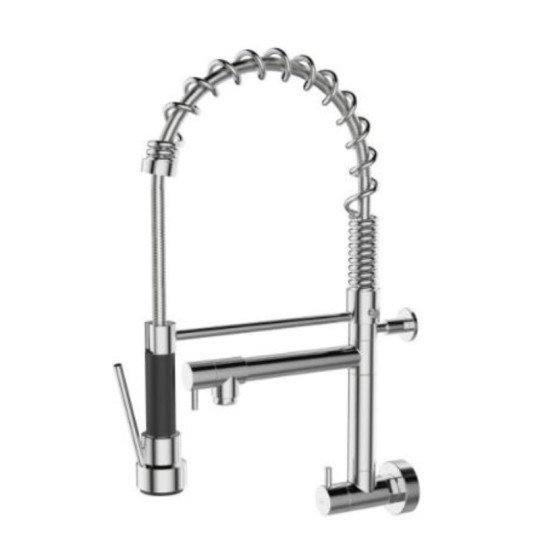 TORNEIRA PARA COZINHA PAREDE | WJ-1168-RM-CR | ROME | CROMADO | JIWI