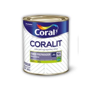 CORALIT FUNDO PREPARADOR | MADEIRAS E METAIS | INCOLOR BASE AGUA | 0.9L | CORAL