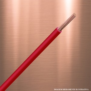 CABO FLEXIVEL | 4.0mm | COM 25m | VERMELHO | SIL