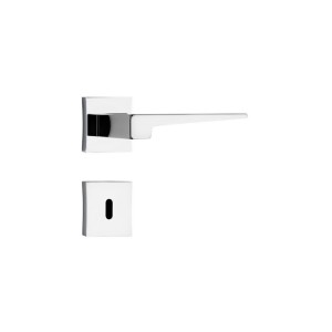 FECHADURA INTERNA | ROSETA QUADRADA CROMADA | ALAVANCA | 3200 | STAM