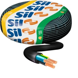 CABO FLEXIVEL PP | 500V | 3x1.5mm | COM 100m | PRETO | SIL