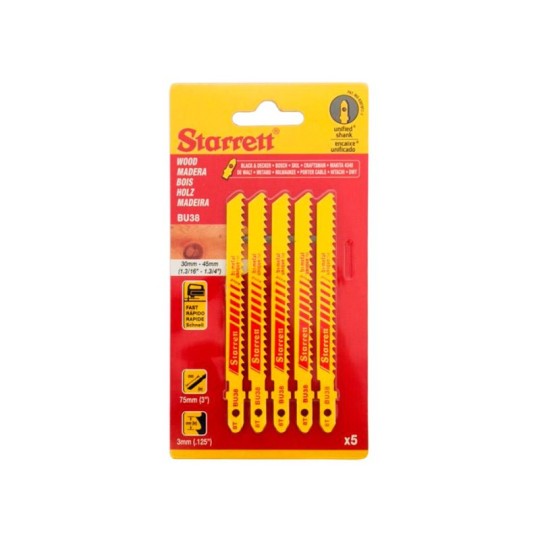 LAMINA PARA SERRA TICO-TICO | MADEIRA | COM 5 | BU38 | STARRET
