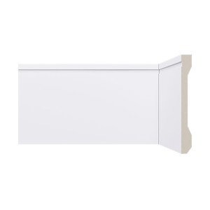 RODAPE POLIESTIRENO FRISADO | LEV152 | 2.40mx15cm | BRANCO | SANTA LUZIA